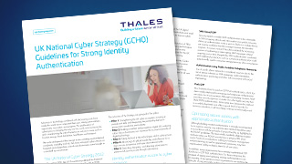 Lignes directrices du rapport anglais relatif à la stratégie de cybersécurité nationale (GCHQ) pour une authentification forte des identités